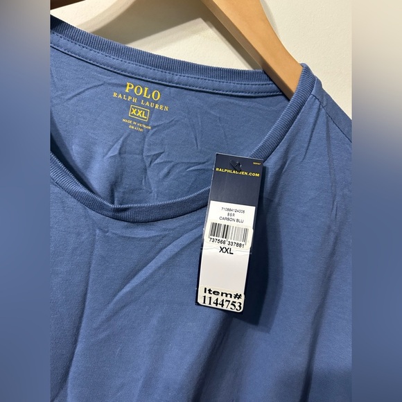 Polo by Ralph Lauren Classic Blue T Shirt 💯 Cotton - Picture 3 of 6